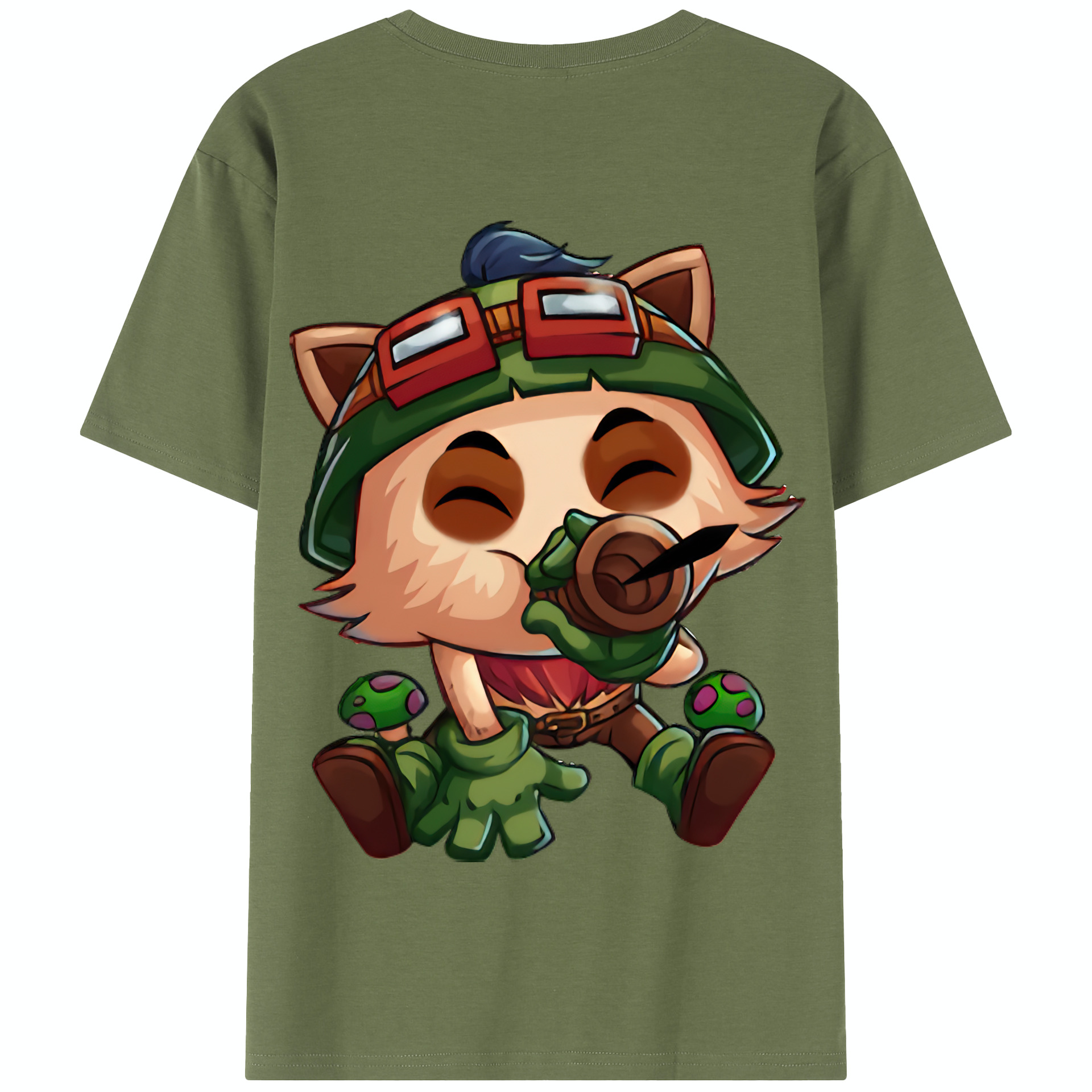 リーグ・オブ・レジェンド League of Legends LOL 綿100％半袖Tシャツ（背面プリント）